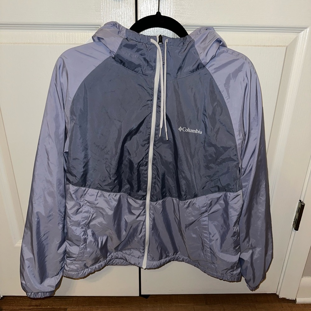 Columbia fleece lined rain jacket